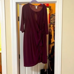 Dress. Burgundy. Size 2X. Very flattering.